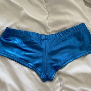 Rave/Festival Clothing - Blue Booty Shorts